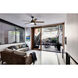 Astrea 52 inch Matte Black with Matte Black/Sepia Brown Reversible Blades Ceiling Fan